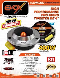 Tweeter EVOX 400W Punta de bala
