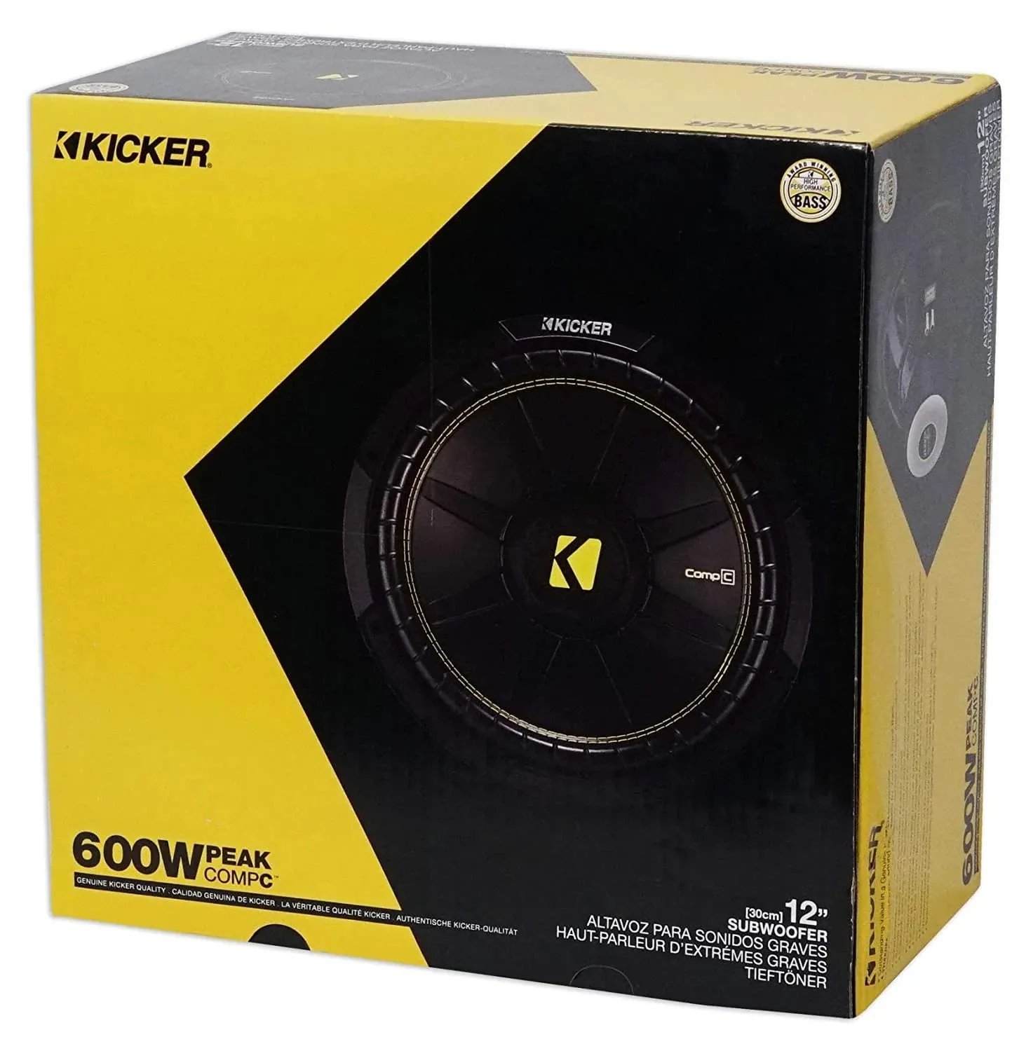 SUBWOOFER KICKER DE 600 WATTS 12 PULGADAS