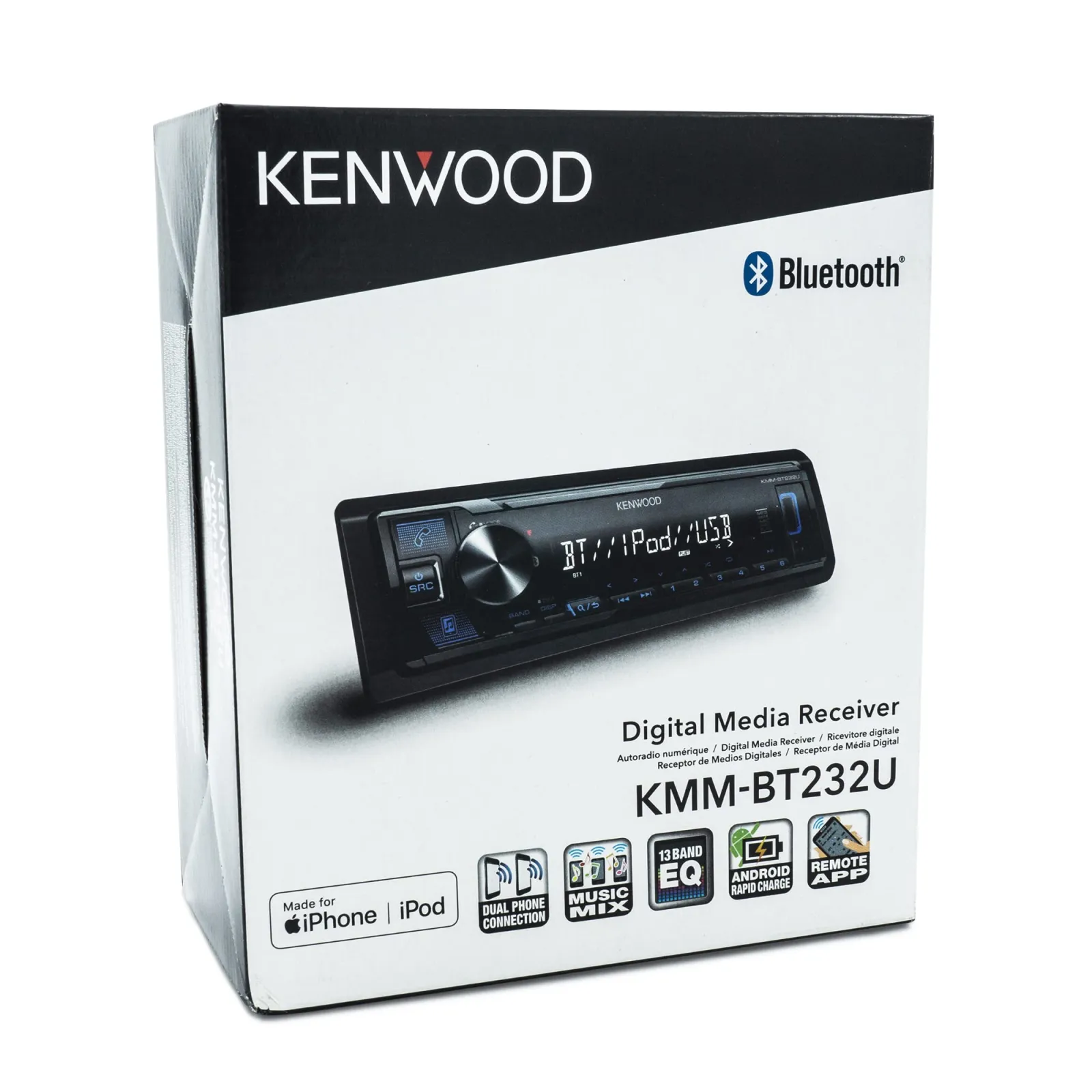 Radio Receptor de medios digitales con Bluetooth | KMM-BT232U – KENWOOD