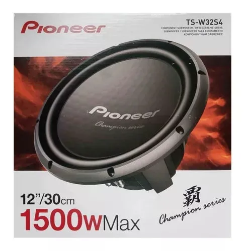 SUBWOOFER CHAMPION PIONEER 1 BOBINA 1500 WATTS 12 PULGADAS / TS-W32S4