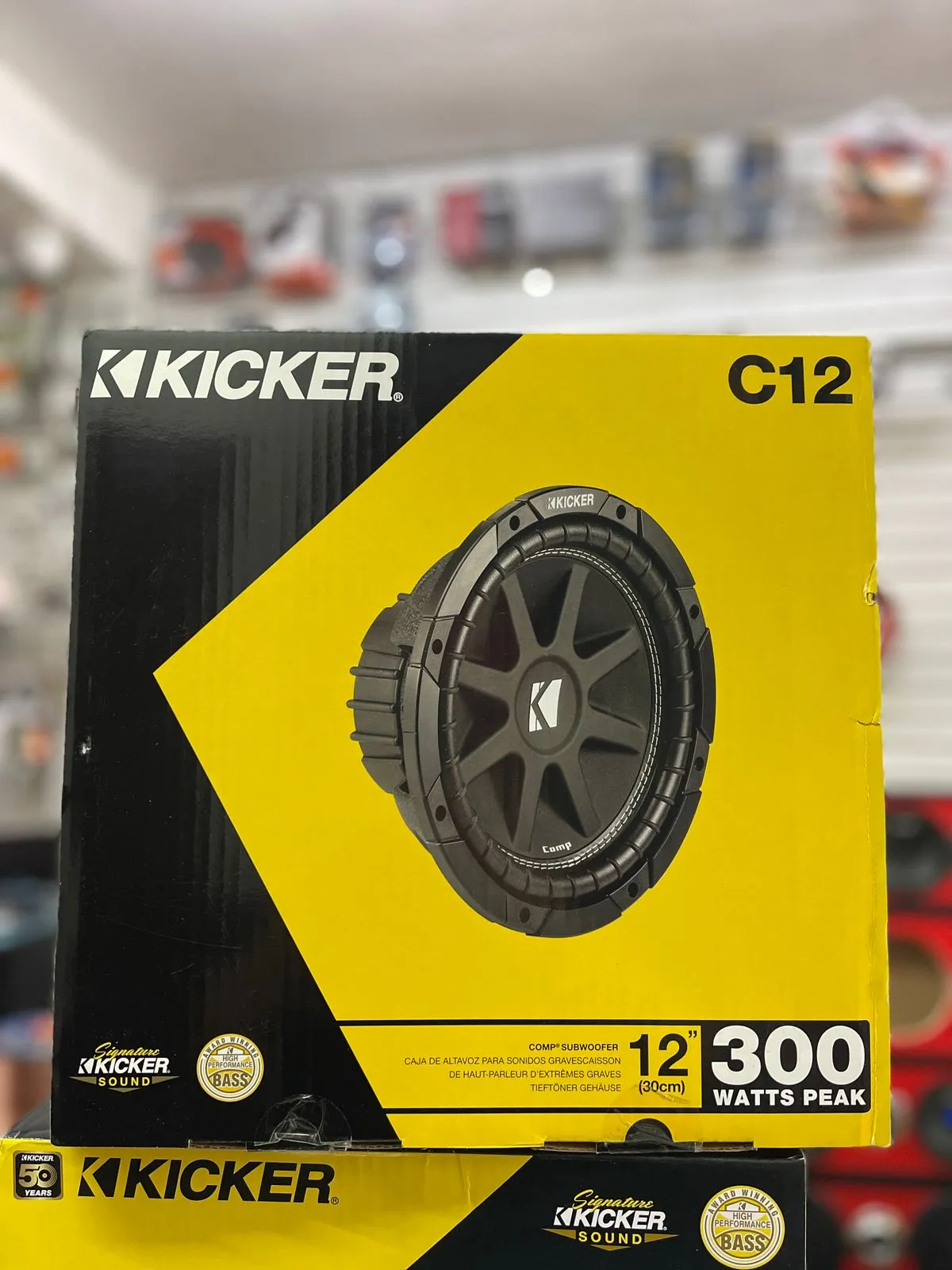 SUBWOOFER KICKER DE 300 WATTS 12 PULGADAS