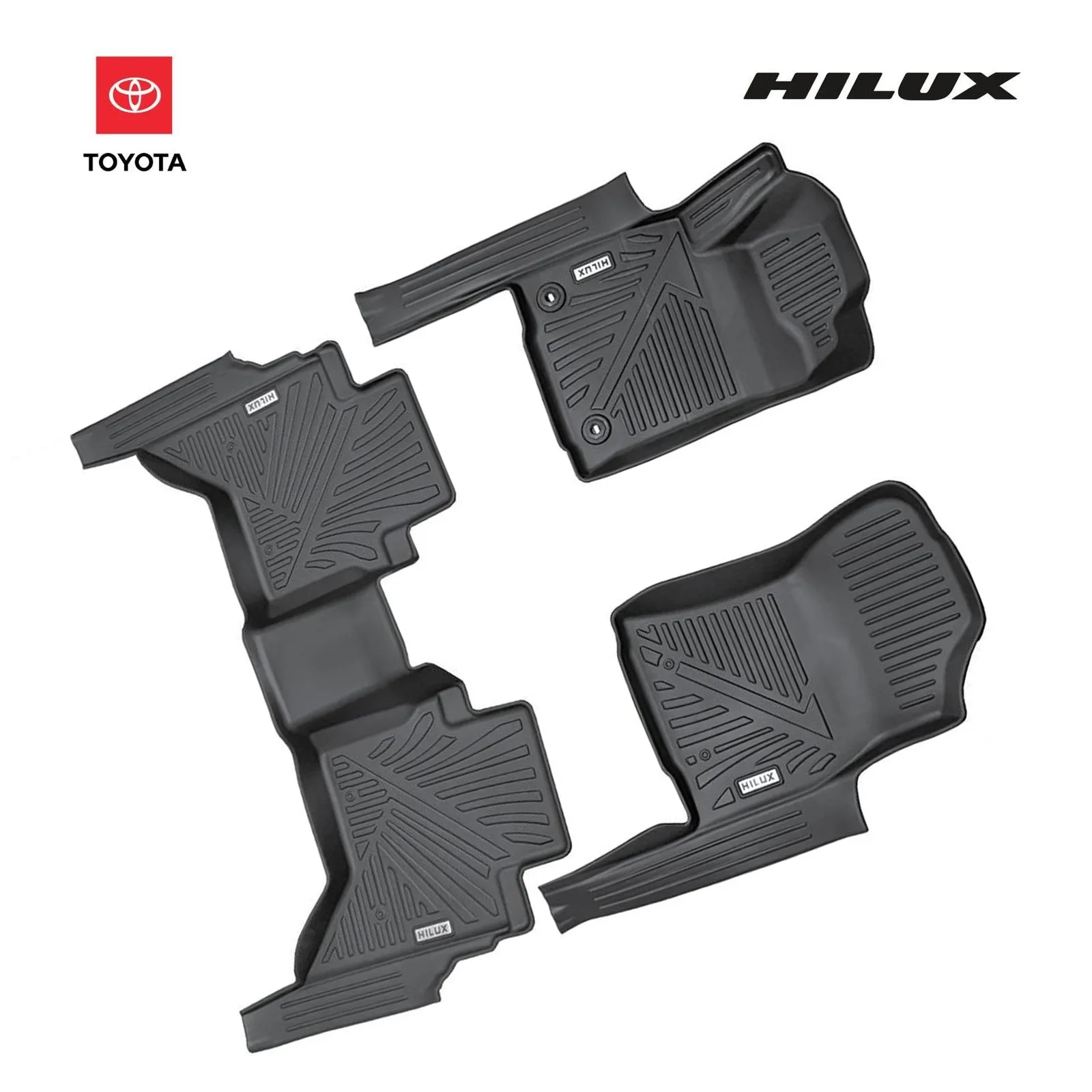 ALFOMBRA 3D Toyota Hilux 2016 al 2024 3 Piezas