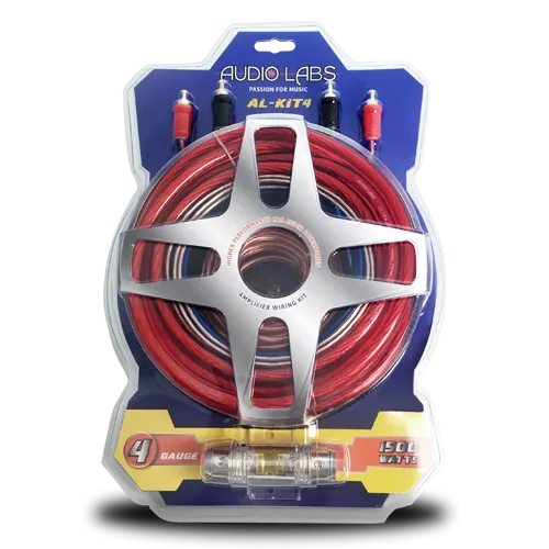 KIT DE CABLES CALIBRE 4 / 1500 WATTS AUDIO LABS