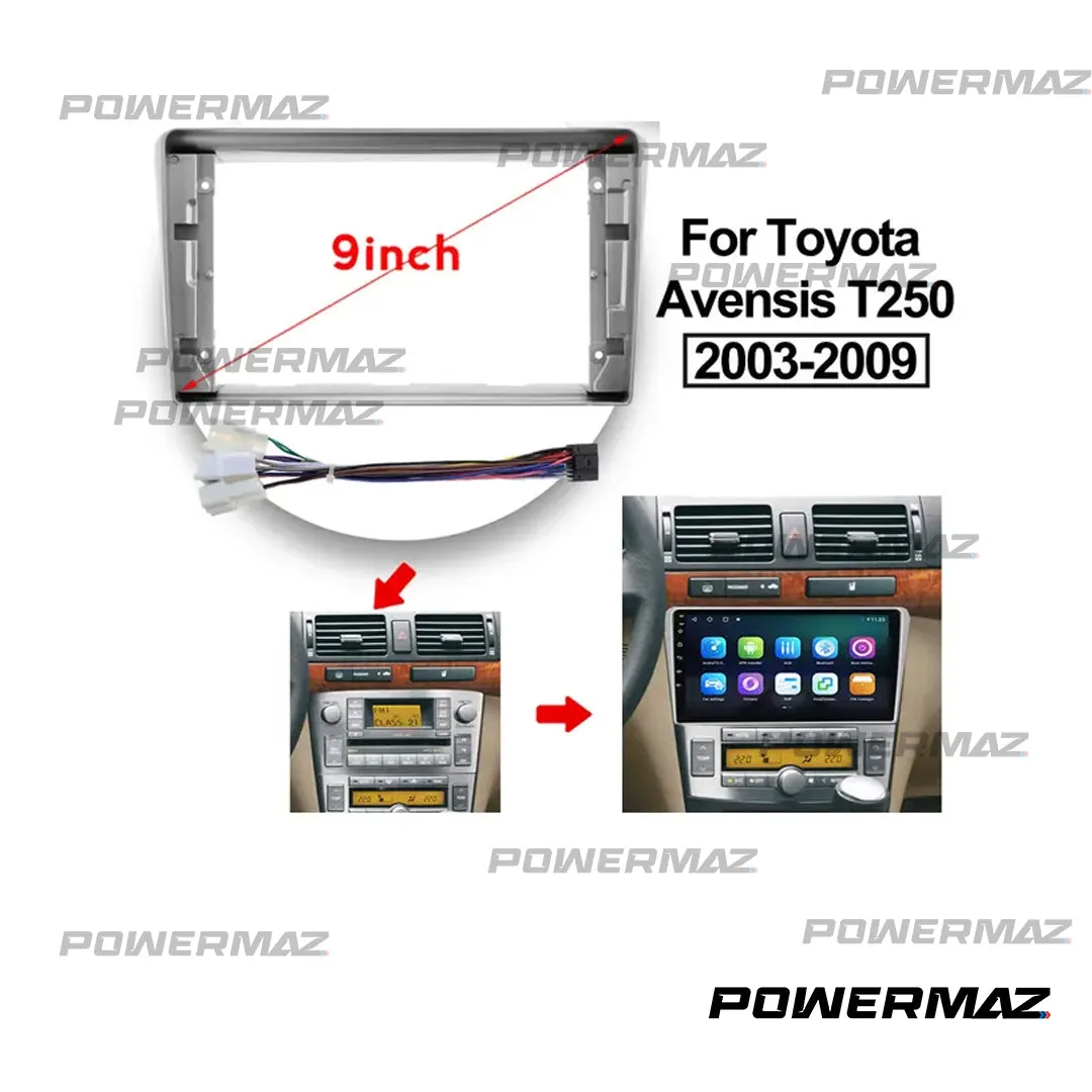 Dash Kit de 9 Pulgadas Toyota Avensis T250 2 II 2003 -2009