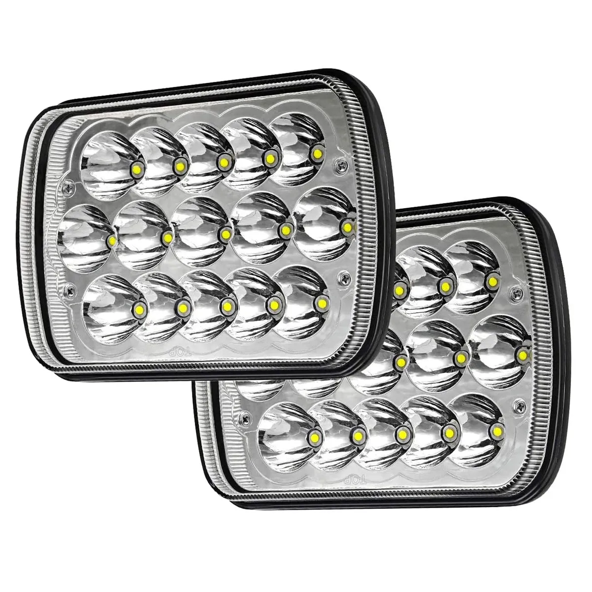 SILVINES LED BLANCOS 7X5 PULGADAS PARA PICK UP Y 22R