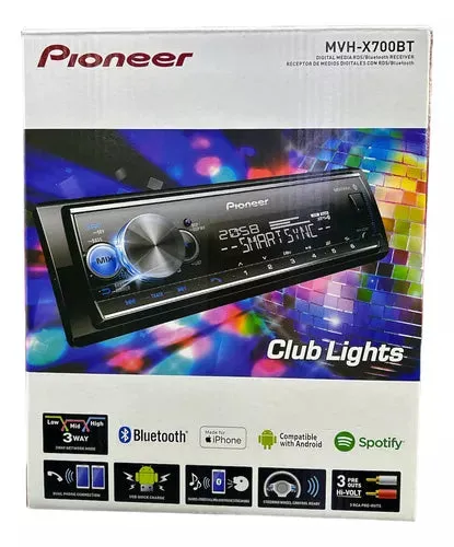 RADIO PIONEER CON BLUETOOTH MVH-X700BT